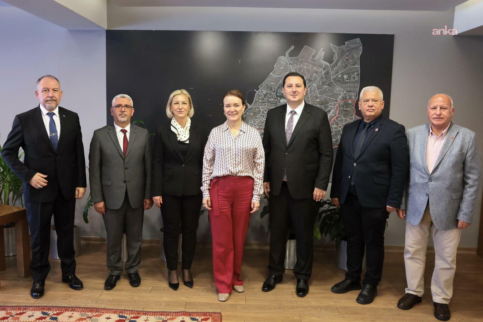 Konak’ta Makedonya rüzgarı esti: Konak Belediye Başkanı Mutlu, THP Genel Başkanı Enes İbrahim ve heyetini ağırladı