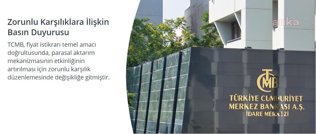 MERKEZ BANKASI, ZORUNLU KARŞILIK ORANINI ARTIRDI