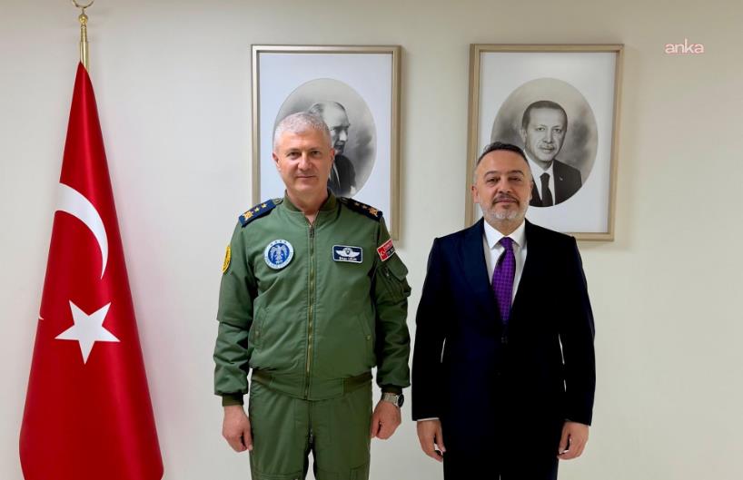 Türkiye'nin Şam Büyükelçisi Yılmaz, Hava Kuvvetleri Komutanlığı Harekat Başkanı Tümgeneral Uzun başkanlığındaki heyet ile görüştü