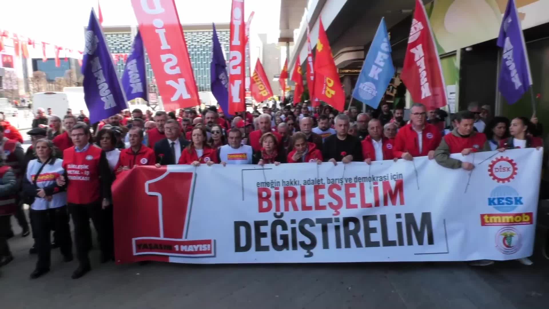 Taksim’de “Kanlı 1 Mayıs” anması... Çerkezoğlu: “Bu meydan işçilerin, emekçilerin hafızası; birliğimiz, dayanışmamızdır”