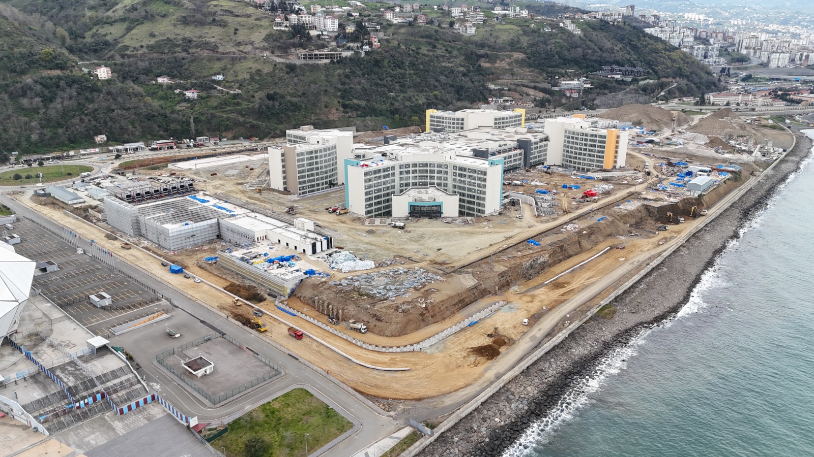 Trabzon'da Şehir Hastanesi için altyapı çalışması