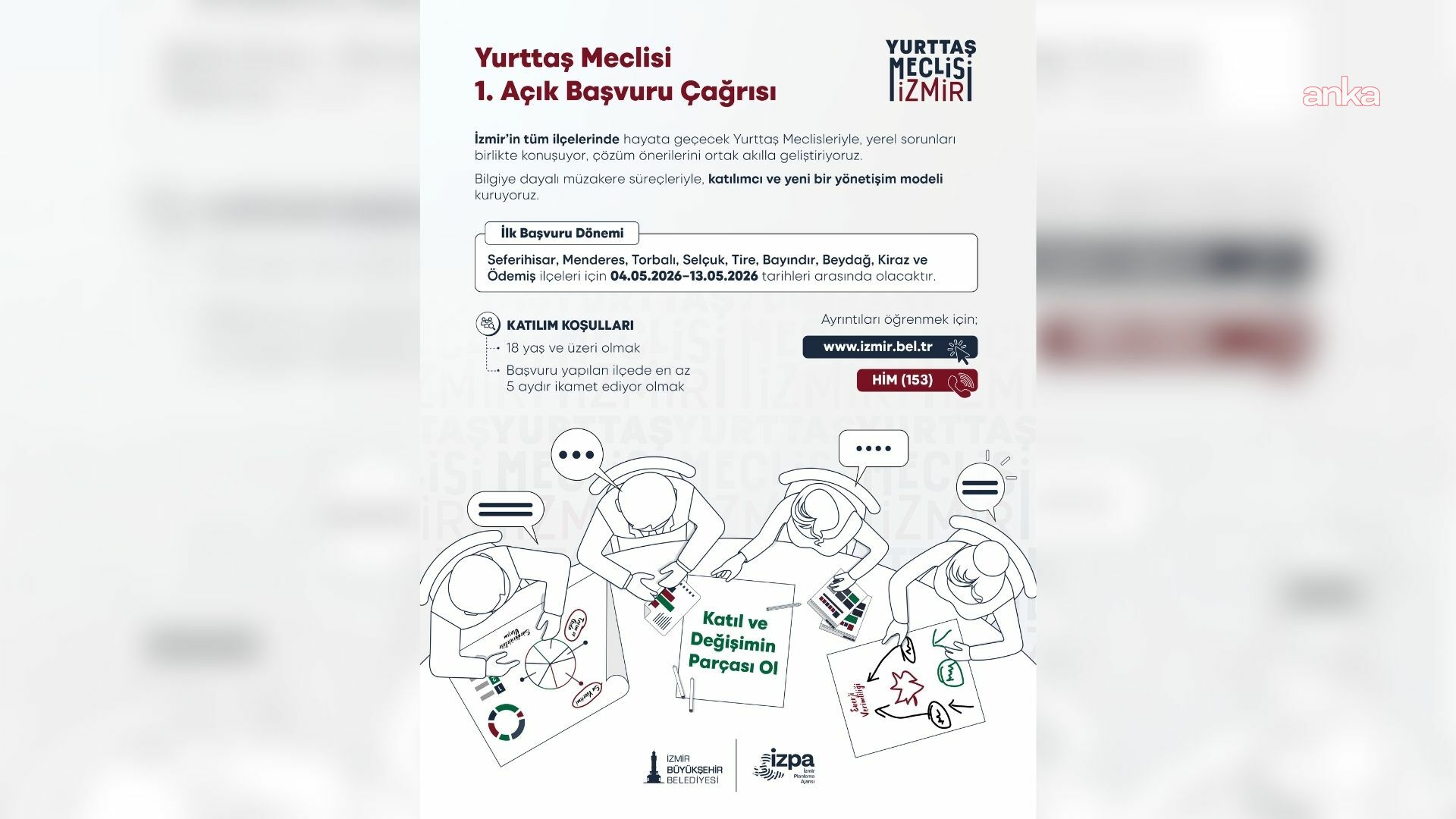 Yurttaş Meclisi İzmir için başvuru takvimi netleşti