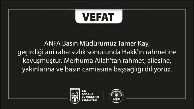 ANFA BASIN MÜDÜRÜ HAYATINI KAYBETTİ