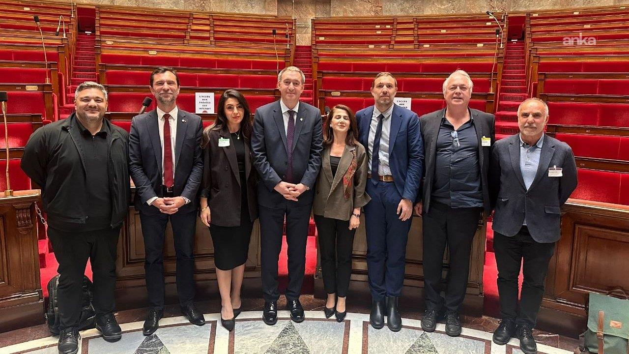 DEM Parti Eş Genel Başkanı Bakırhan,  Fransa'da Thomas Portes ve Jean Christophe Sellin ile görüştü