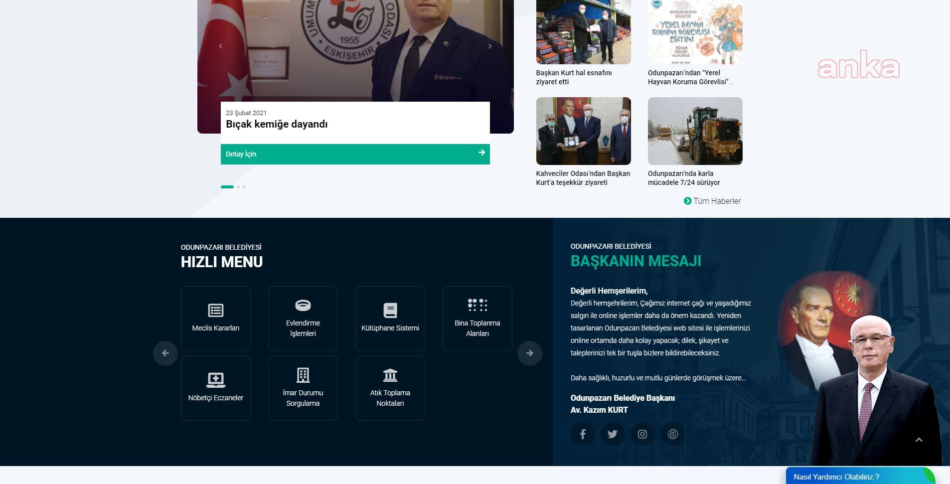 ODUNPAZARI BELEDİYESİ'NDEN HAYATI KOLAYLAŞTIRACAK UYGULAMA
