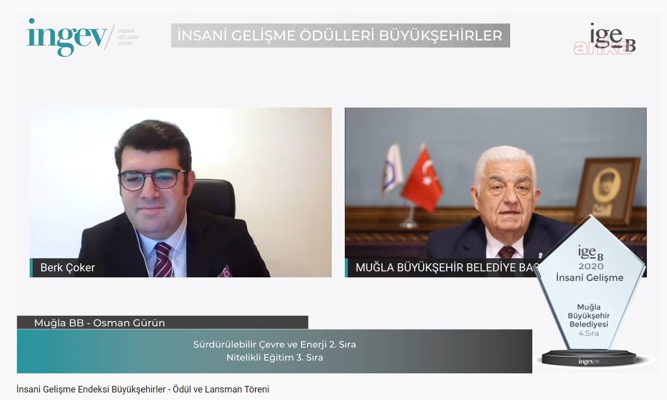 MUĞLA BÜYÜKŞEHİR'DEN İNSANİ GELİŞME VAKFI ÖDÜLLERİNDE BÜYÜK BAŞARI