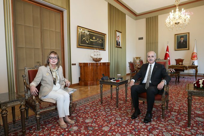 TBMM Başkanı Kurtulmuş, Bosna Hersek’in Ankara Büyükelçisi Colakovic’i kabul etti
