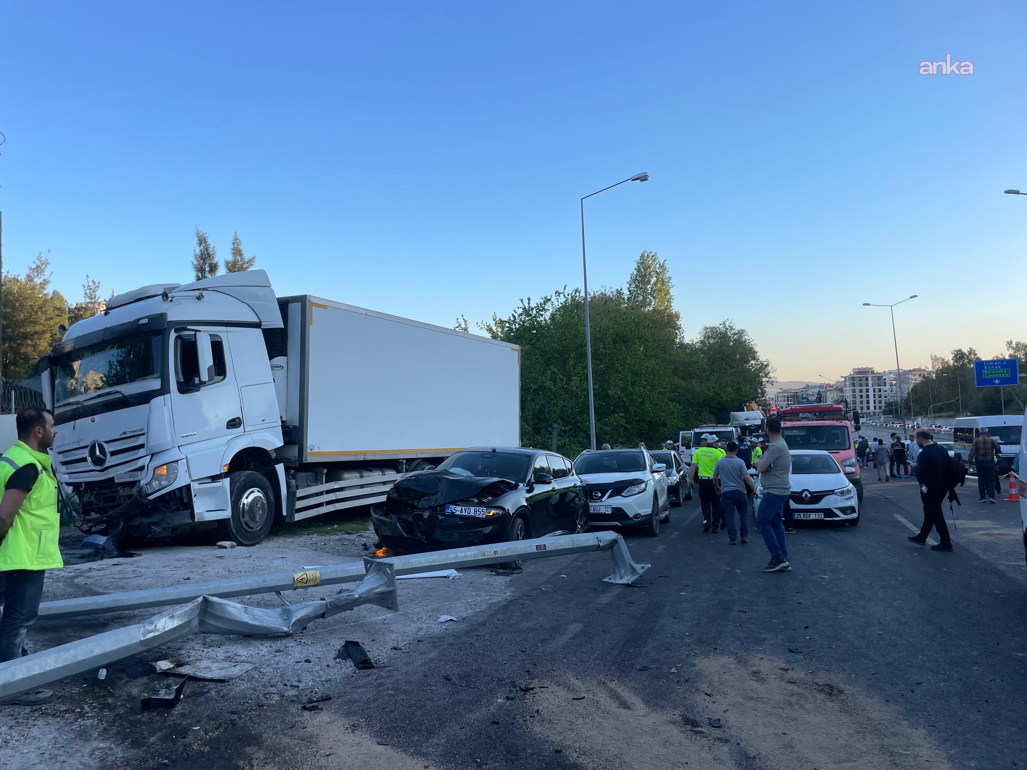 İzmir'de 3 kişinin yaşamını yitirdiği kazada tırı işleten lojistik firmasının yetkilisi tutuklama talebiyle hakimliğe sevk edildi