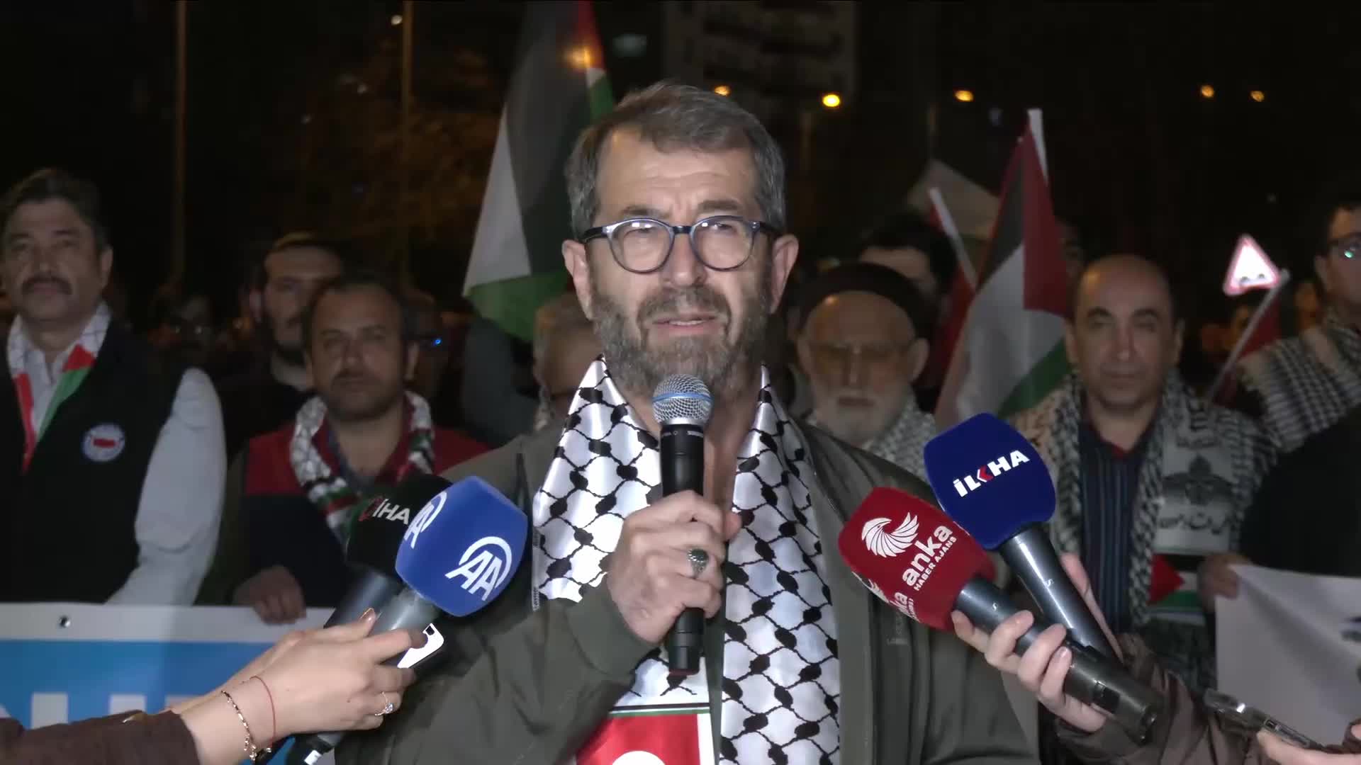 ABD'nin Ankara Büyükelçiliği önünde "Sumud Filosu" protestosu: "Bu saldırı insanlık onuruna yapıldı"