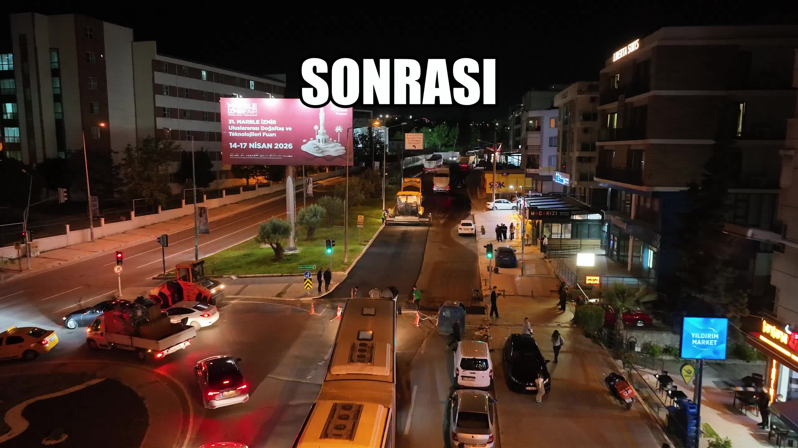 Buca Belediye Başkanı Görkem Duman, gece mesaisinde çalışan işçilerle bir araya geldi