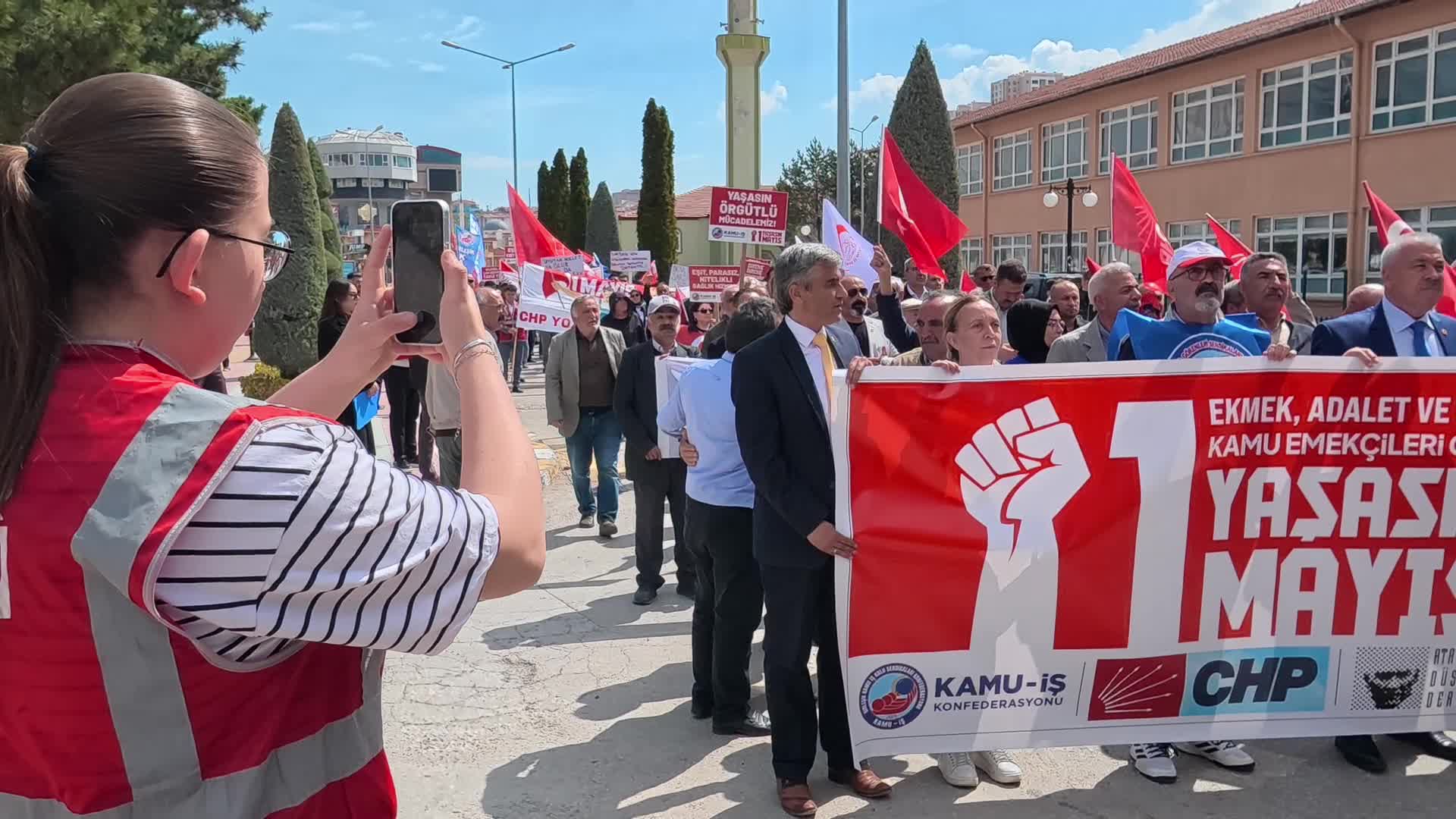 Yozgat'ta 16 yıl sonra ilk kez 1 Mayıs Emek ve Dayanışma Günü kutlandı