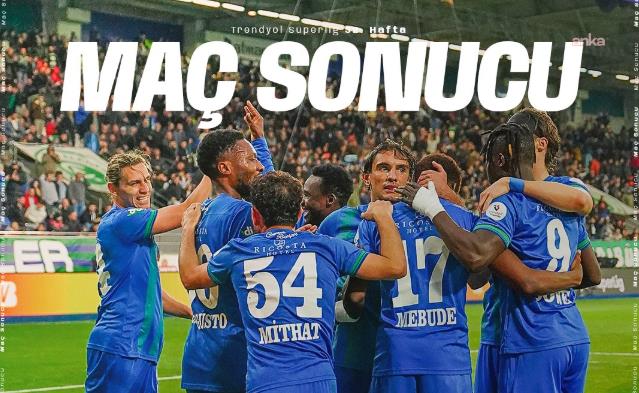 Çaykur Rizespor, Konyaspor’u 3-2 mağlup etti