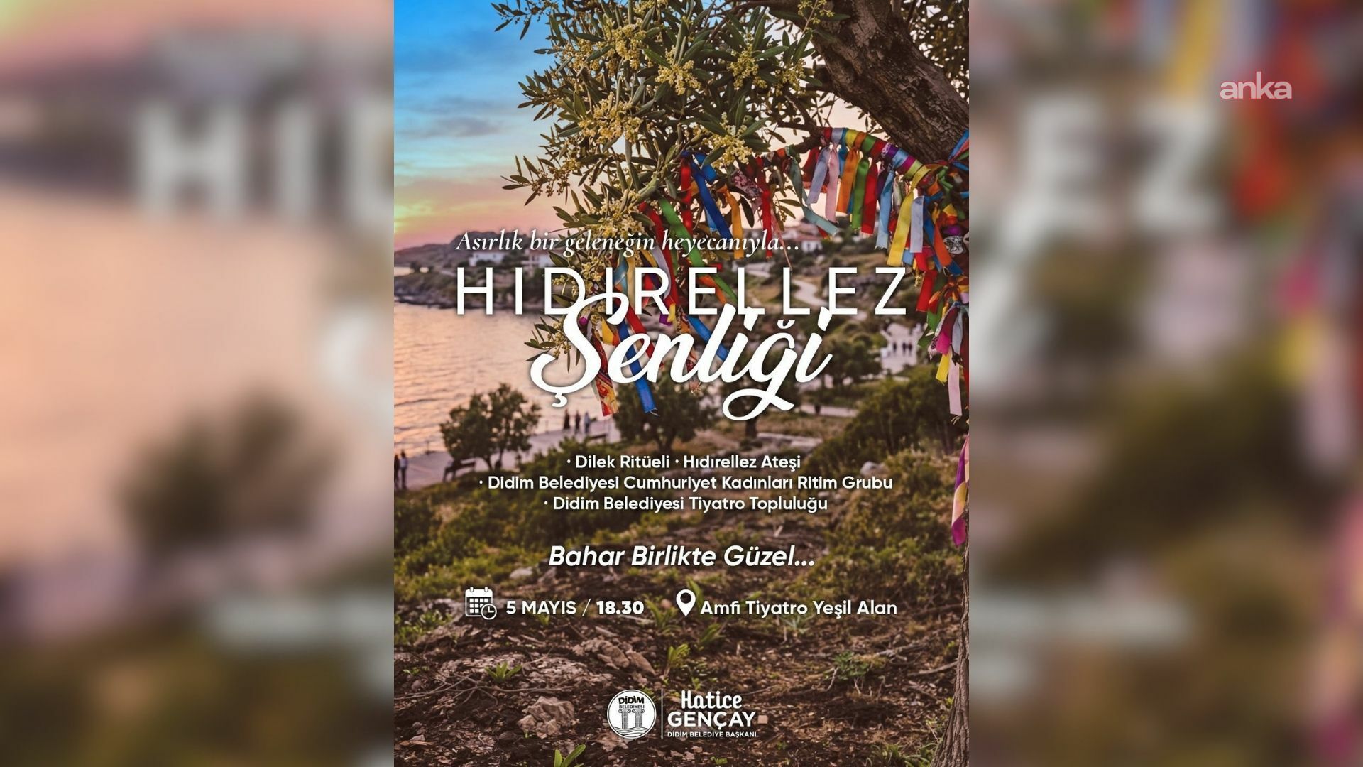 Didim'de "Bahar Birlikte Güzel" sloganıyla Hıdırellez Şenliği düzenlenecek