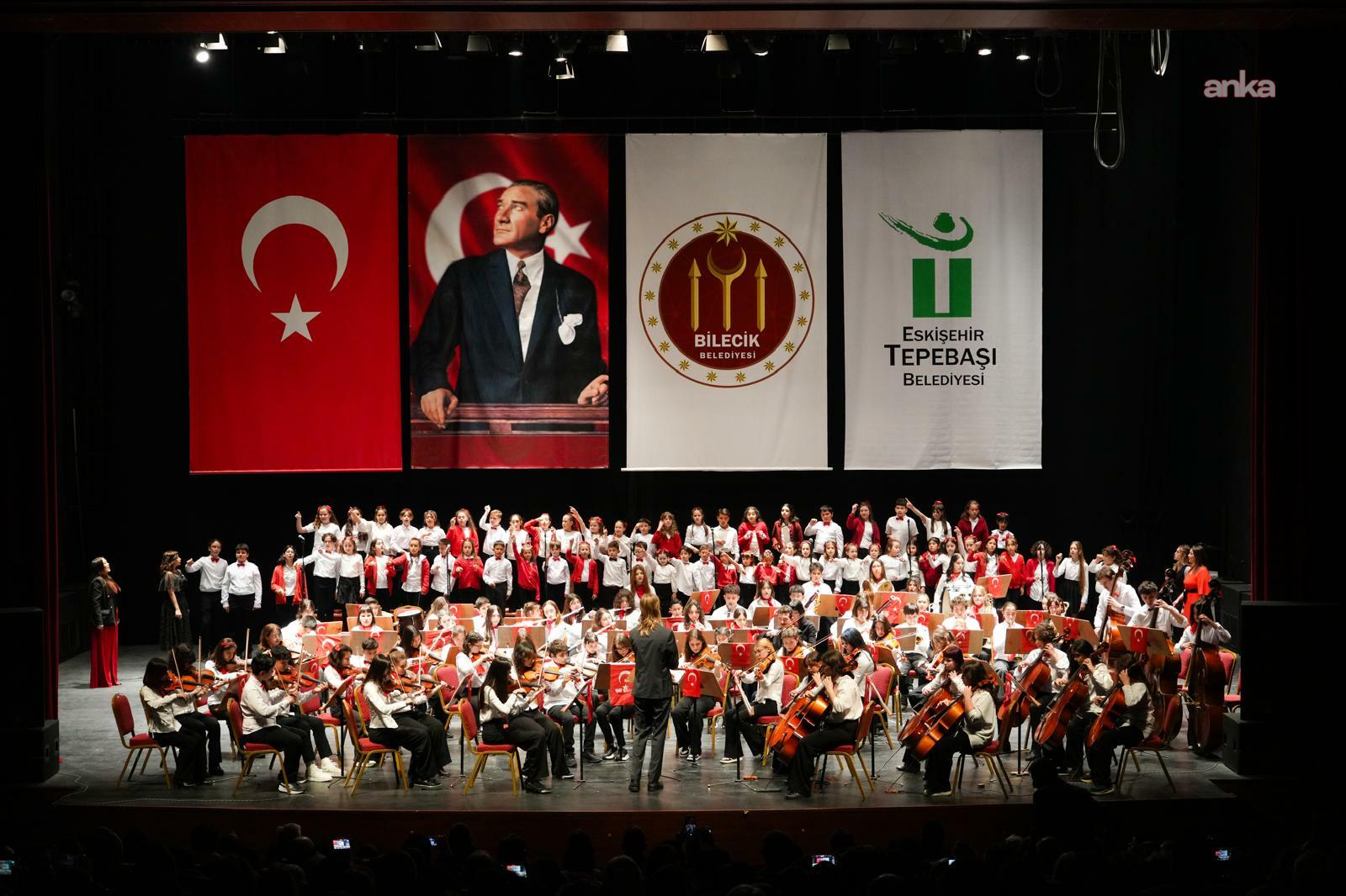 Bilecikli ve Tepebaşılı çocuklar aynı sahnede buluştu
