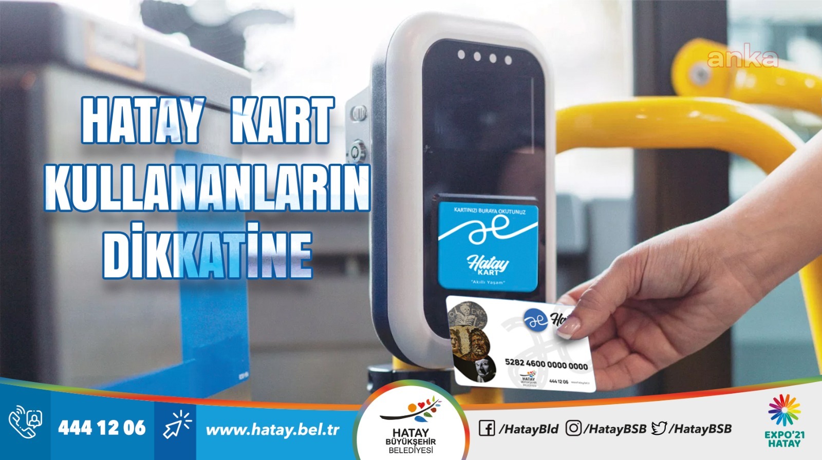 BÜYÜKŞEHİR BELEDİYESİNDEN HATAY KART İLE İLGİLİ ÖNEMLİ DUYURU