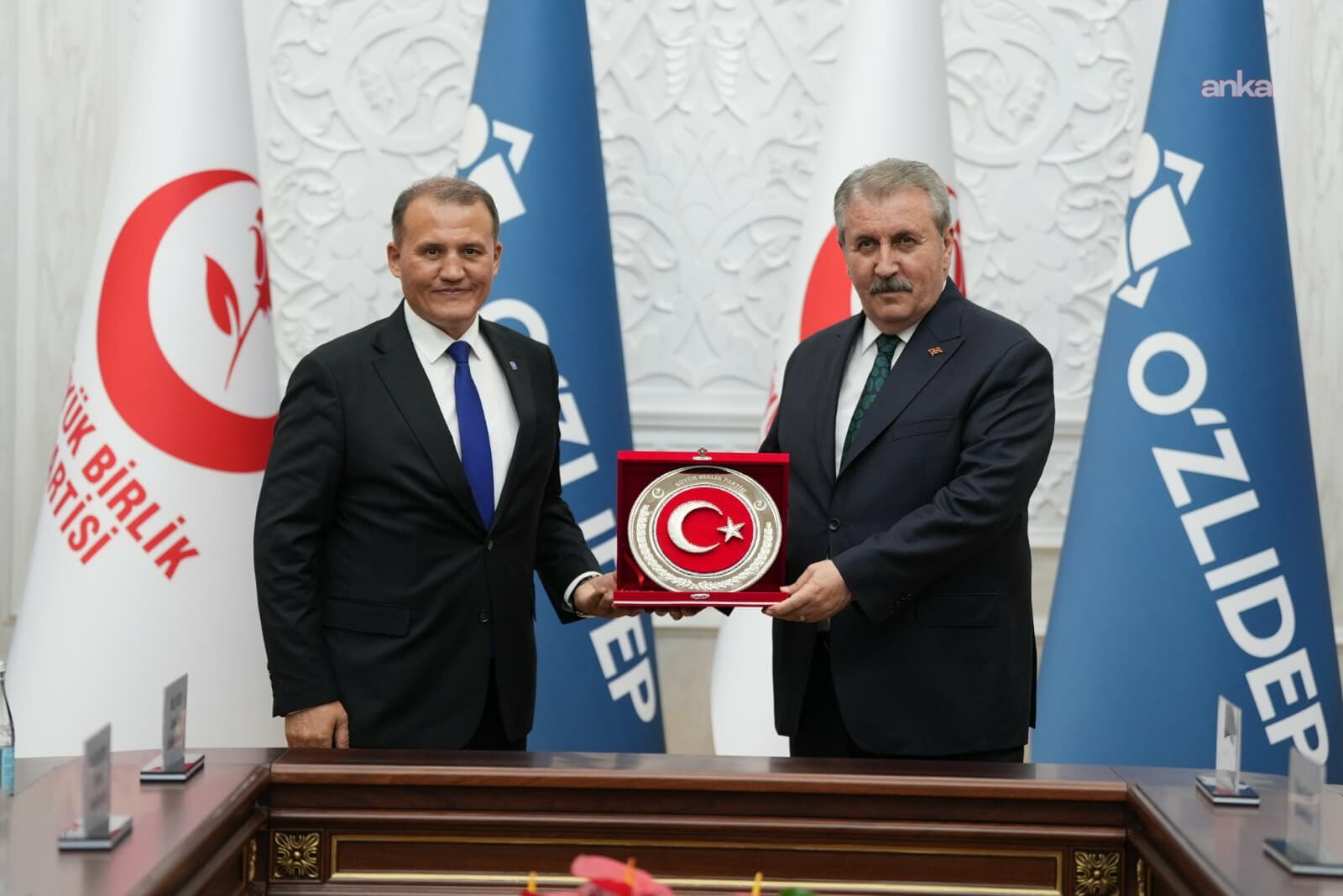 BBP Genel Başkanı Destici, Özbekistan Liberal Demokrat Partisi Genel Başkanı Haitov ile bir araya geldi