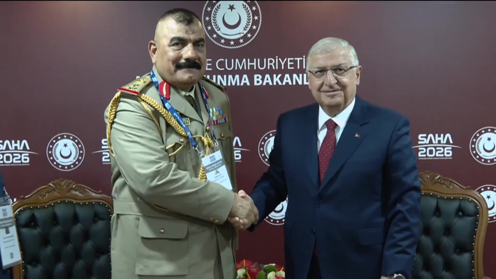 Bakan Güler, Irak Genelkurmay Başkan Yardımcısı Korgeneral Harbiye'yi kabul etti