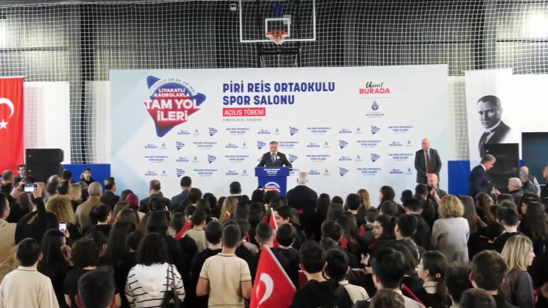 İBB Başkan Vekili Nuri Aslan: “2019’dan beri 36 okul spor salonu tamamladık. 9 okul spor salonumuzun yapımına devam ediyoruz”