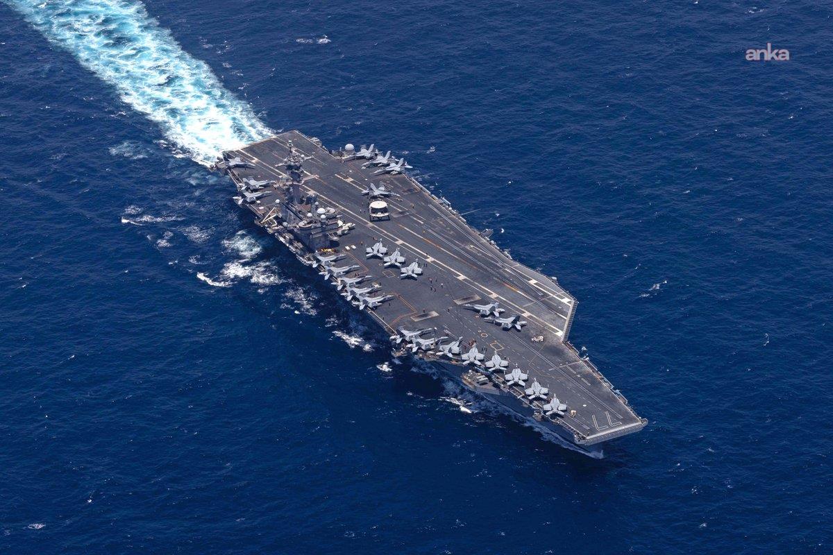 CENTCOM: "USS George H.W. Bush uçak gemisi, Özgürlük Projesi kapsamında Arap Denizi’nden geçiyor. Gemide 60'tan fazla uçak bulunuyor"