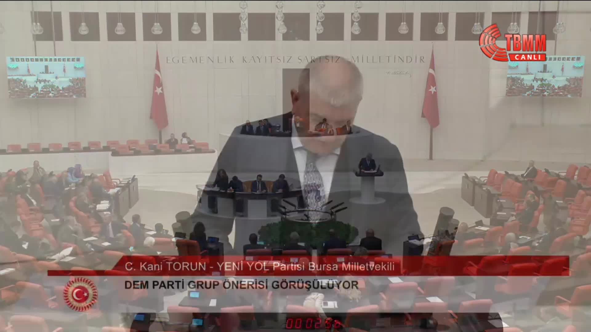 TBMM Genel Kurulu... DEM Parti'nin basın özgürlüğüne ilişkin verdiği Meclis araştırması AK Parti ve MHP'nin oylarıyla reddedildi