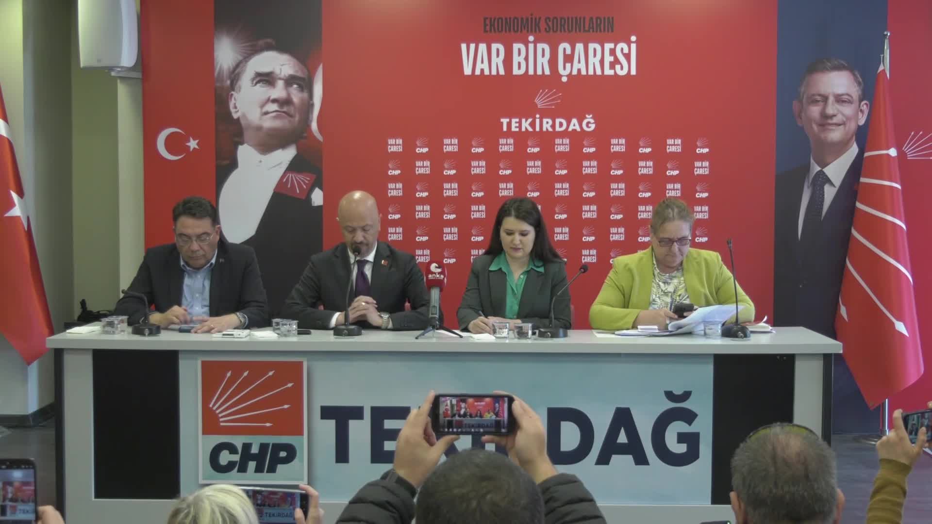 CHP’den Tekirdağ’da "Ekonomik Sorunların Var Bir Çaresi Buluşması"... Bağcıoğlu: "Savunma sanayi CHP döneminde daha da ileri gidecektir, bunu taahhüt ediyorum"