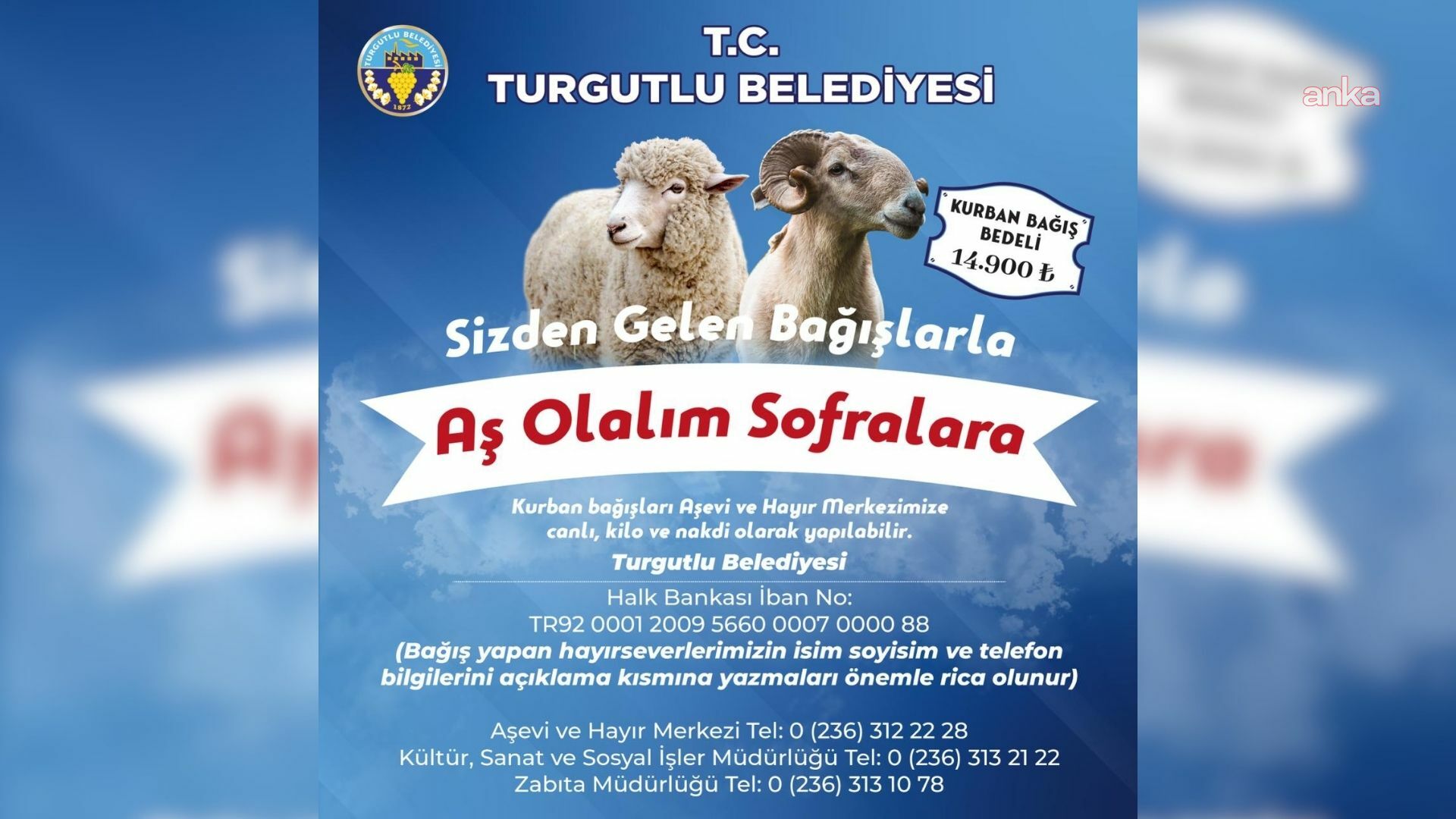 Turgutlu’da kurban bağışları, bu yıl da ihtiyaç sahiplerine ulaştırılacak
