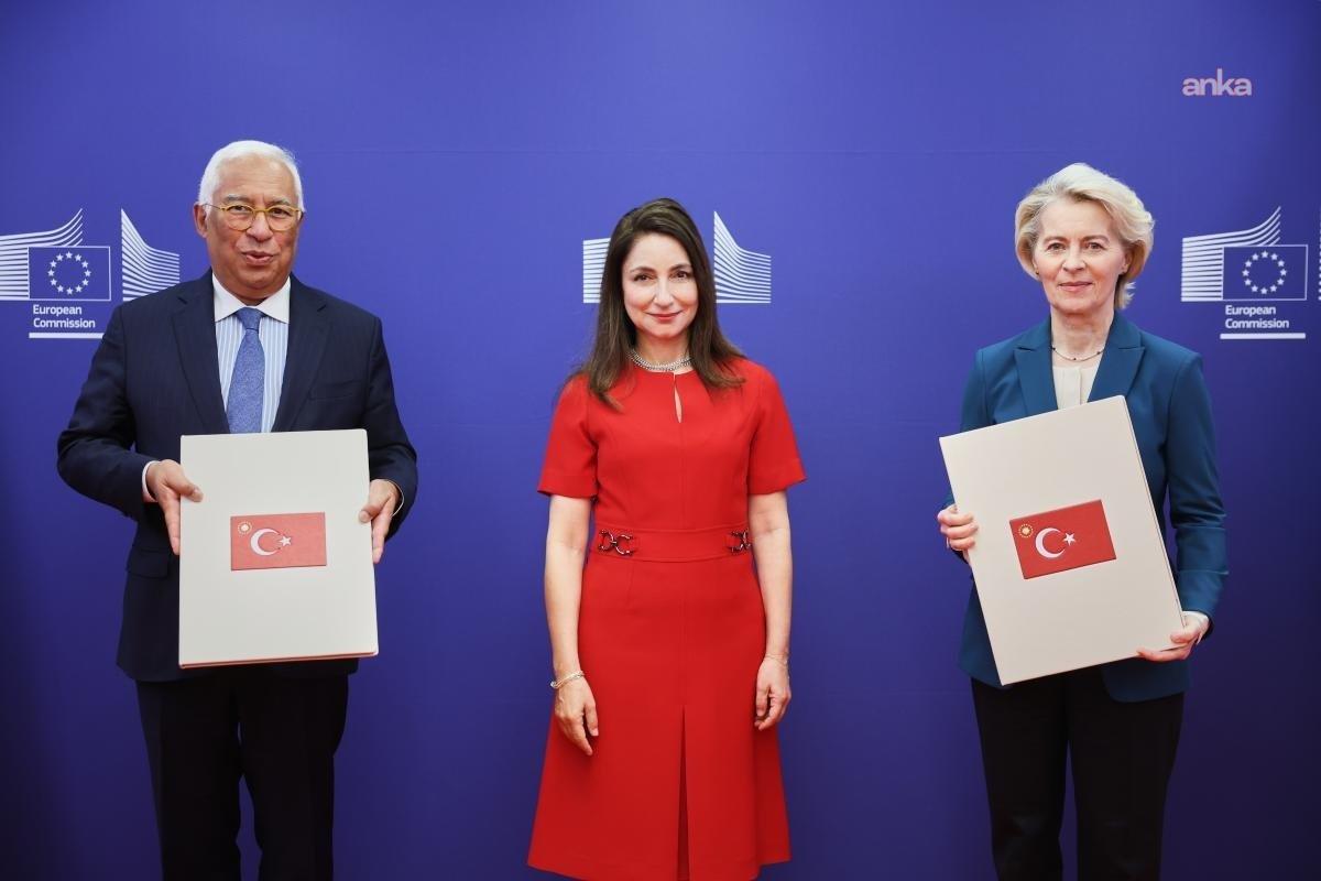 Türkiye'nin AB Daimi Temsilcisi Balkan, Costa ve von der Leyen'e güven mektubunu sundu
