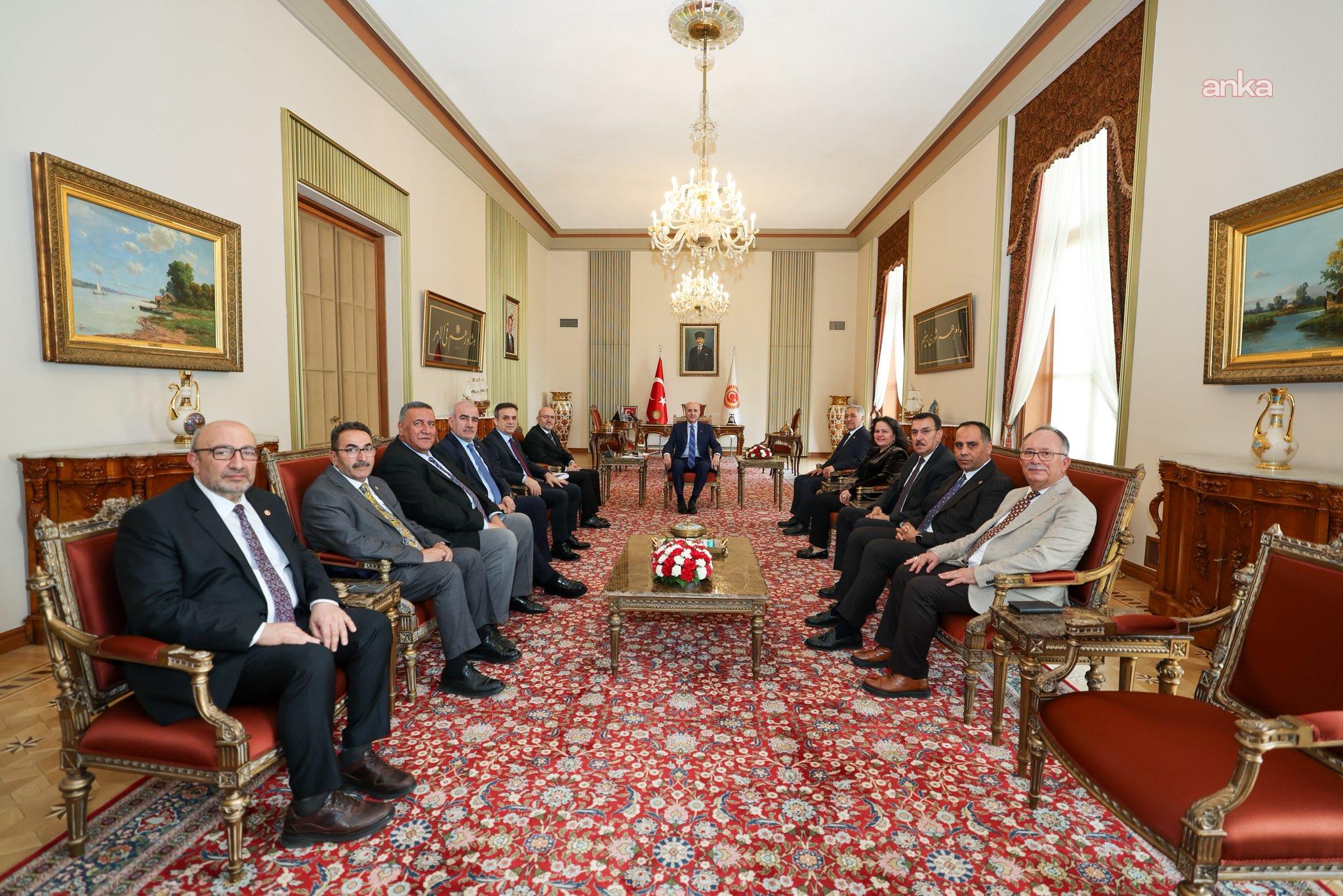 TBMM Başkanı Kurtulmuş, Zirai Don Olayını Araştırma Komisyonu üyelerini kabul etti