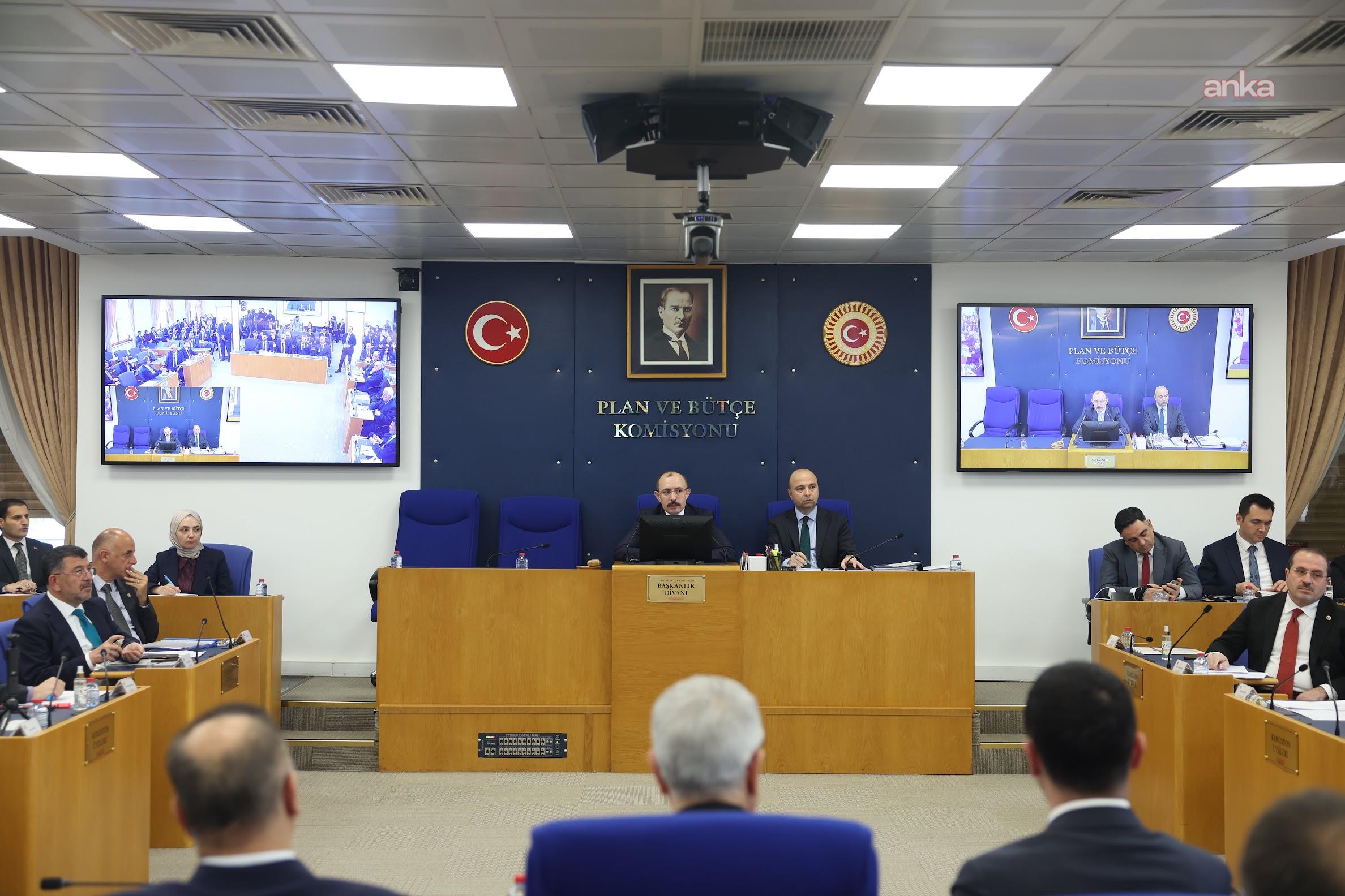TBMM Plan Bütçe Komisyonu... Muhalefet milletvekillerinden komisyonun çalışma usulüne itiraz