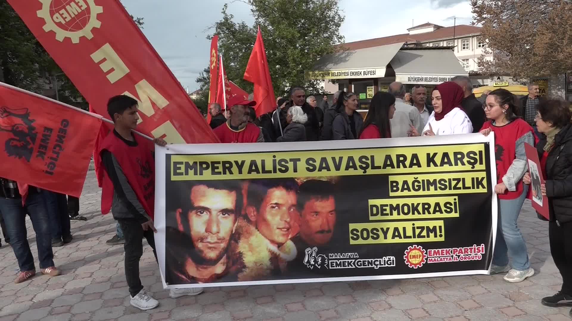 “Deniz Gezmiş, Yusuf Aslan ve Hüseyin İnan Malatya’da anıldı