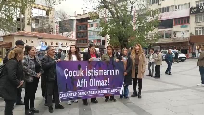 Gaziantep Demokratik Kadın Platformu’ndan kız çocuğunun istismarına tepki