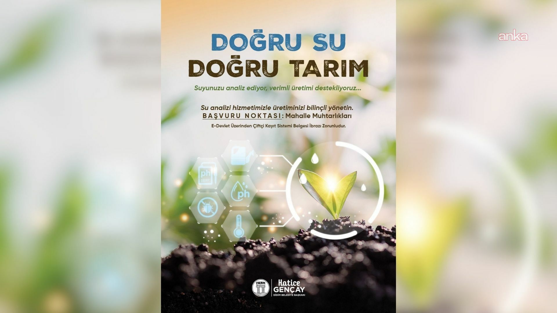 Didim Belediyesi’nden üreticiye su kalite analizi desteği
