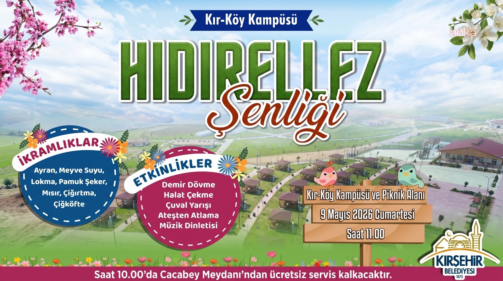Kırşehir Belediyesi, Hıdırellez Şenliği düzenleyecek