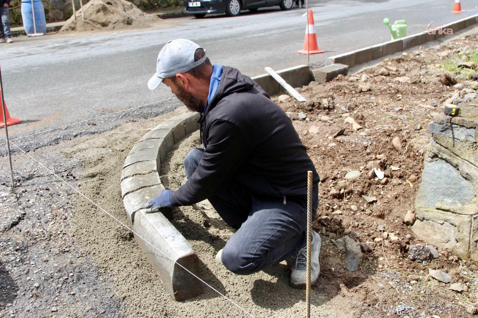 Giresun Belediyesi ekipleri, kent genelinde üstyapı çalışmalarını sürdürüyor
