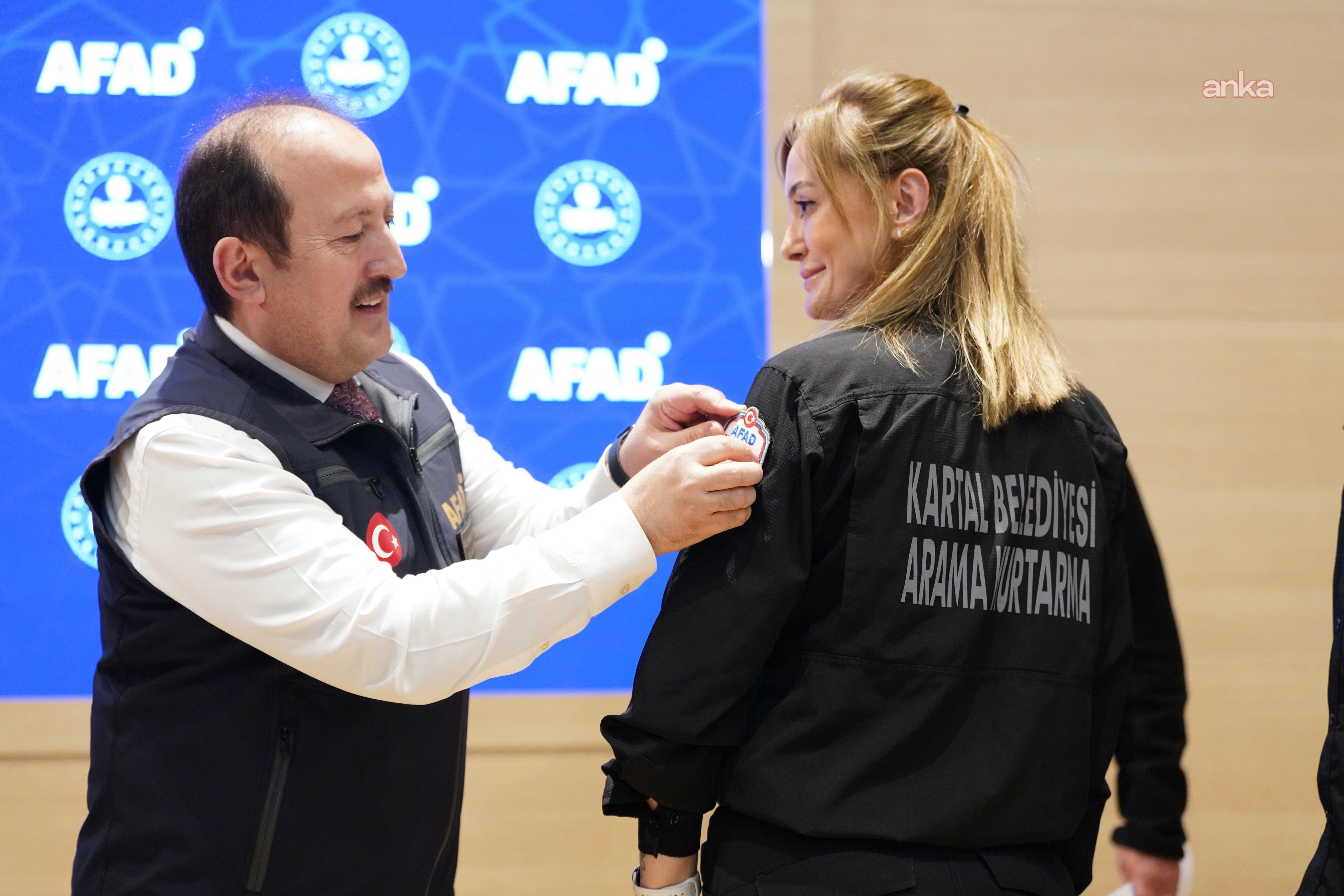 Kartal Belediyesi Arama Kurtarma Ekibi, "AFAD Ağır Seviye" akreditasyonu aldı