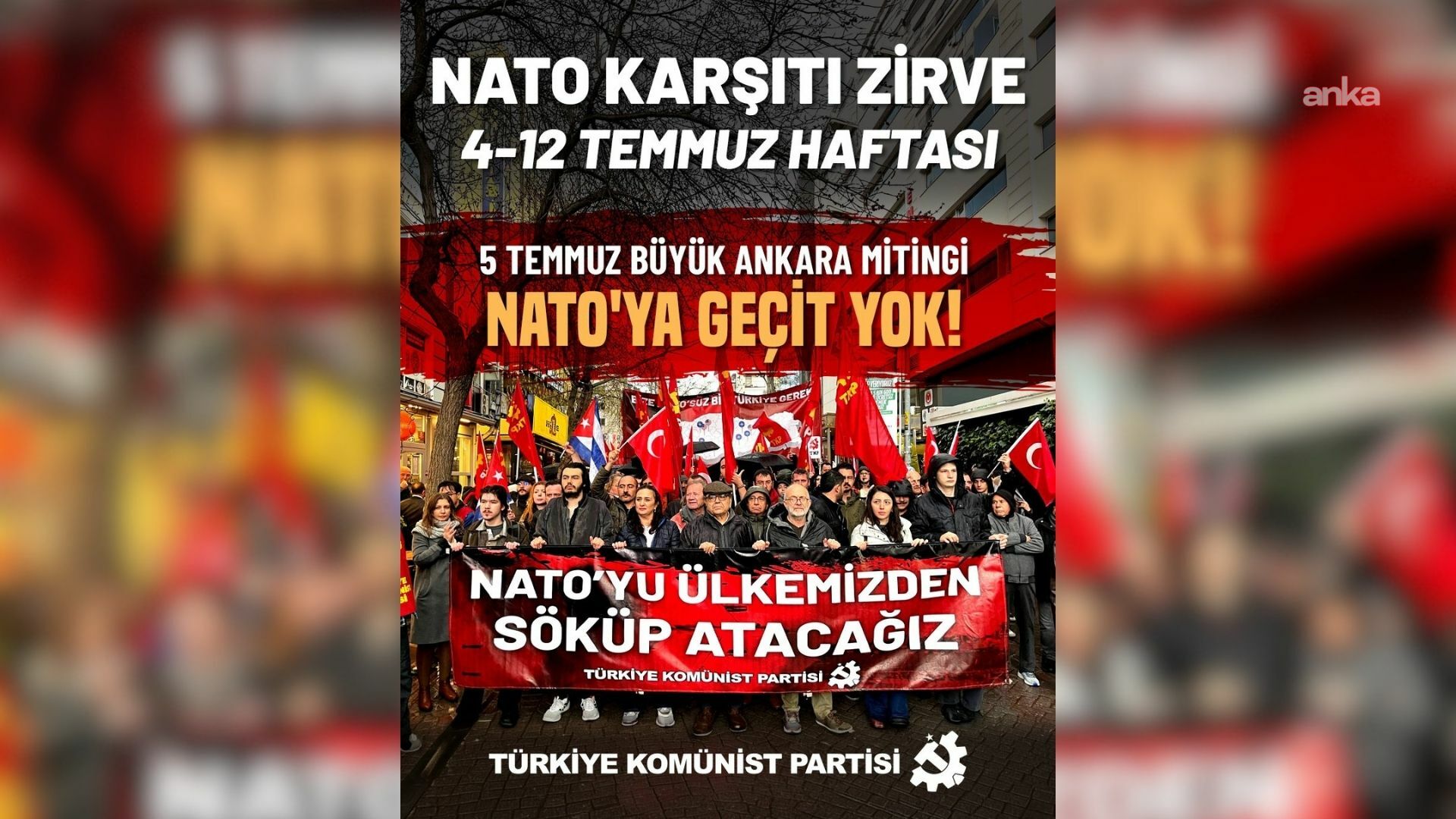 TKP, 4-12 Temmuz'u "NATO Karşıtı Zirve haftası" ilan etti