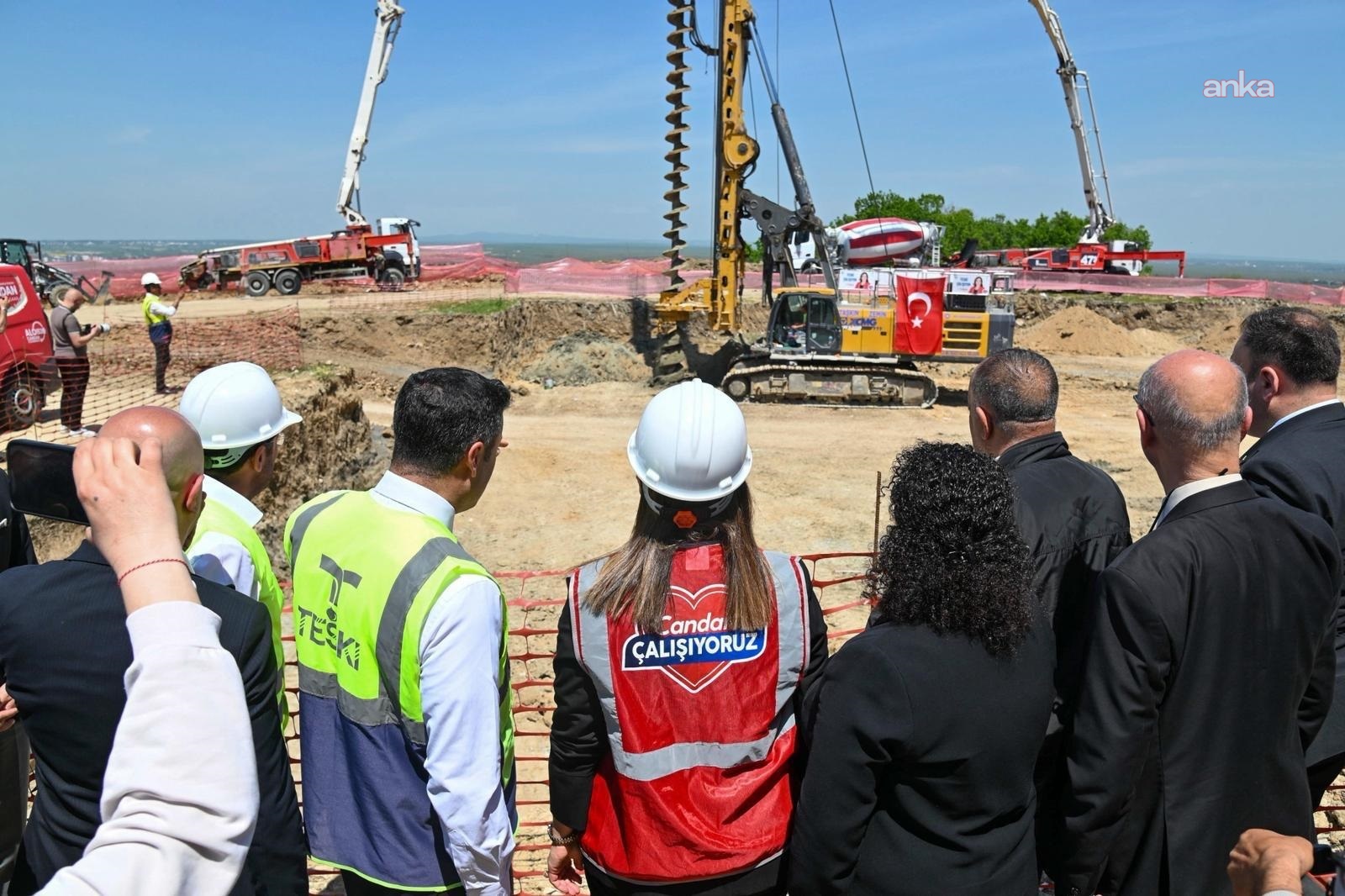 Tekirdağ Büyükşehir Belediyesi, Çerkezköy’de içme suyu deposu inşaatının temelini attı