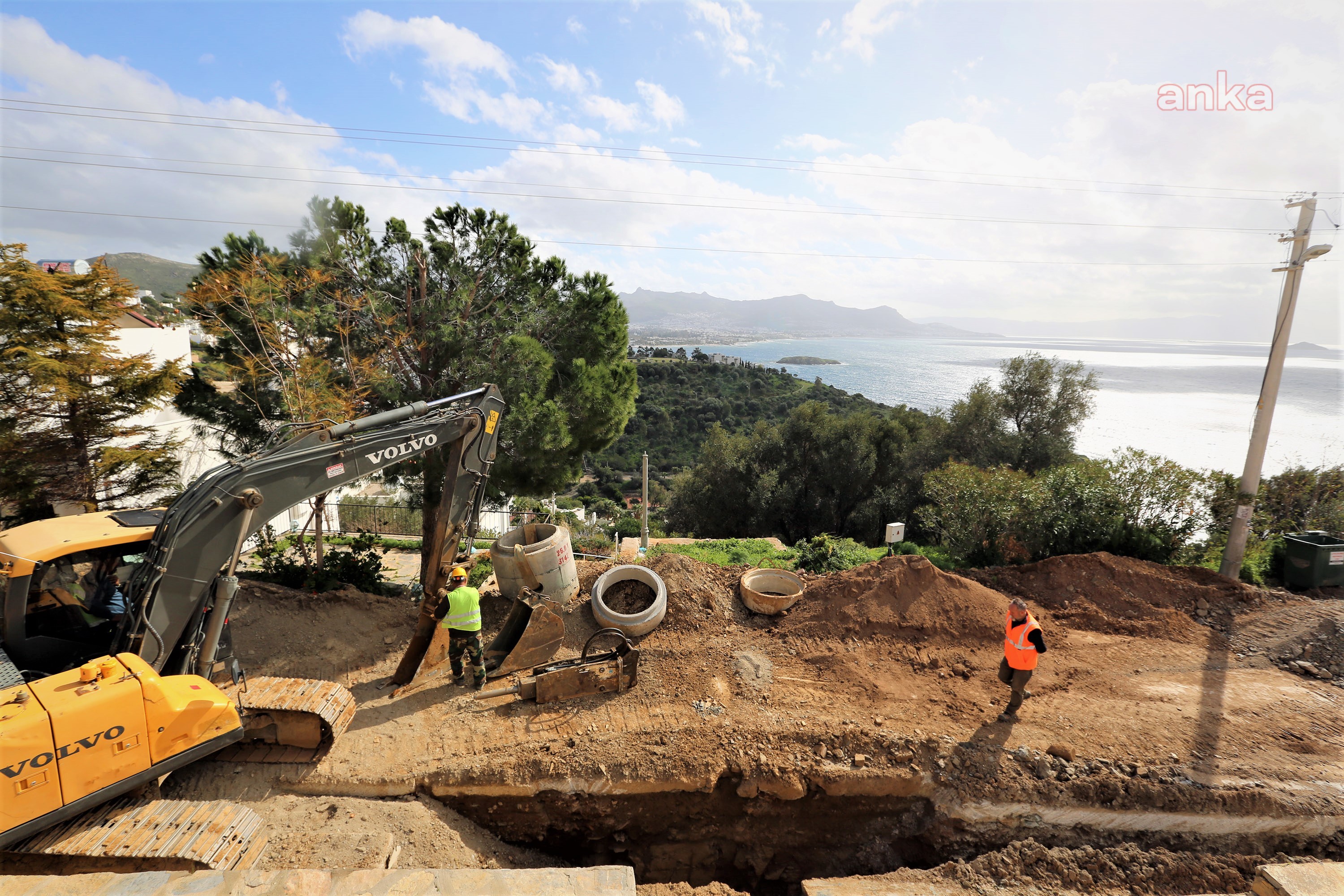 BODRUM TURGUTREİS'TE 60 KM'LİK KANALİZASYON HATTININ YAPIMI TAMAMLANDI