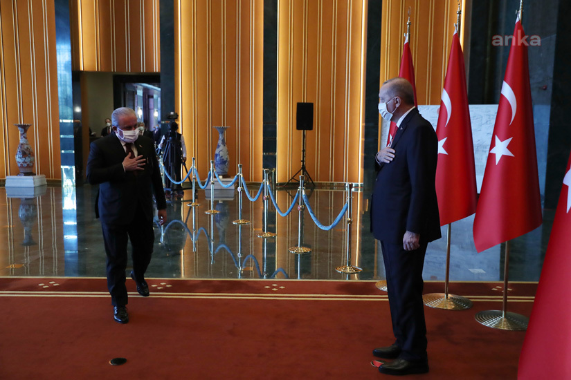 CUMHURBAŞKANI ERDOĞAN, TBMM BAŞKANI ŞENTOP'U KABUL ETTİ