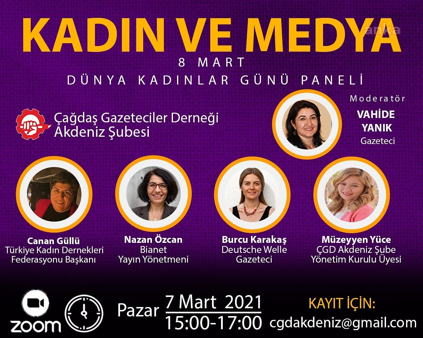ÇGD AKDENİZ’DEN “KADIN VE MEDYA” PANELİ: “KADINLAR MEDYAYI TARTIŞIYOR”