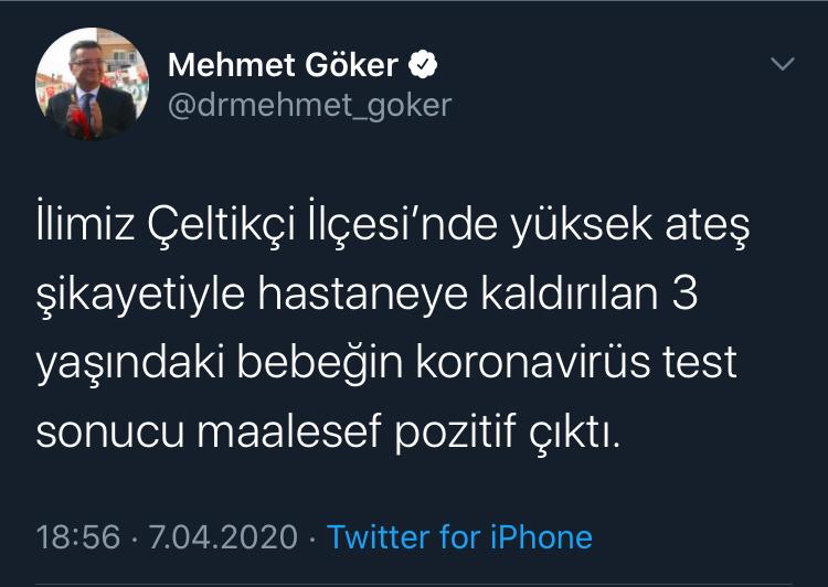 3 YAŞINDA ÇOCUĞA KORONA TEŞHİSİ KONDU
