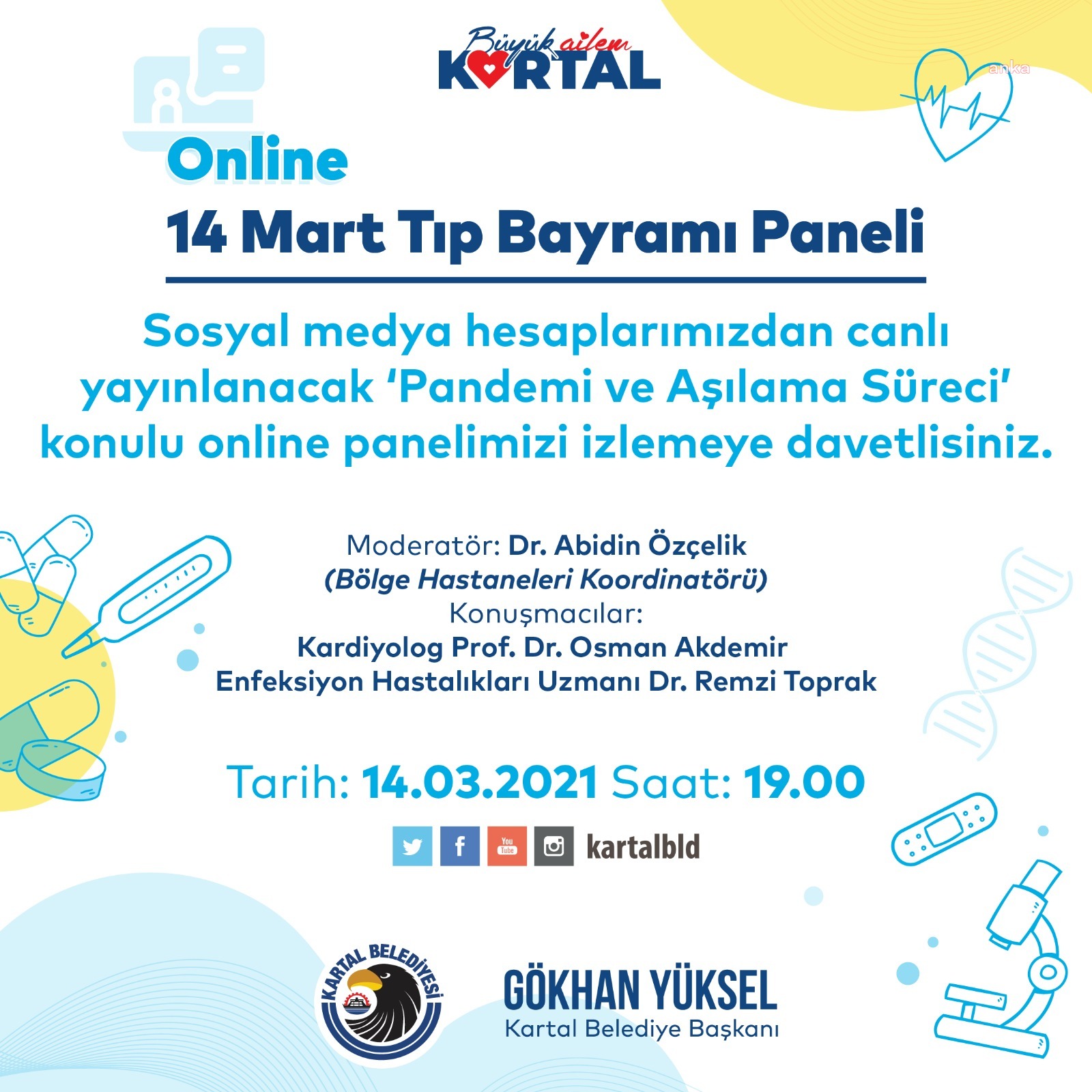 KARTAL BELEDİYESİ'NDEN 14 MART TIP BAYRAMI PANELİ