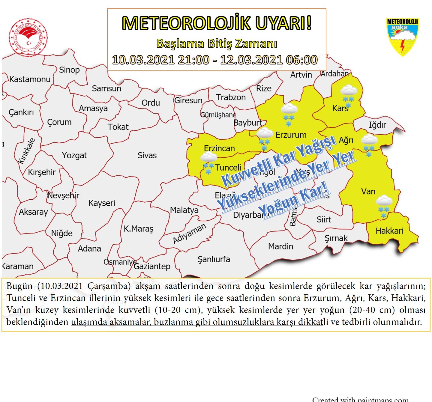 METEOROLOJİ'DEN PEŞ PEŞE KUVVETLİ KAR VE SAĞANAK UYARISI