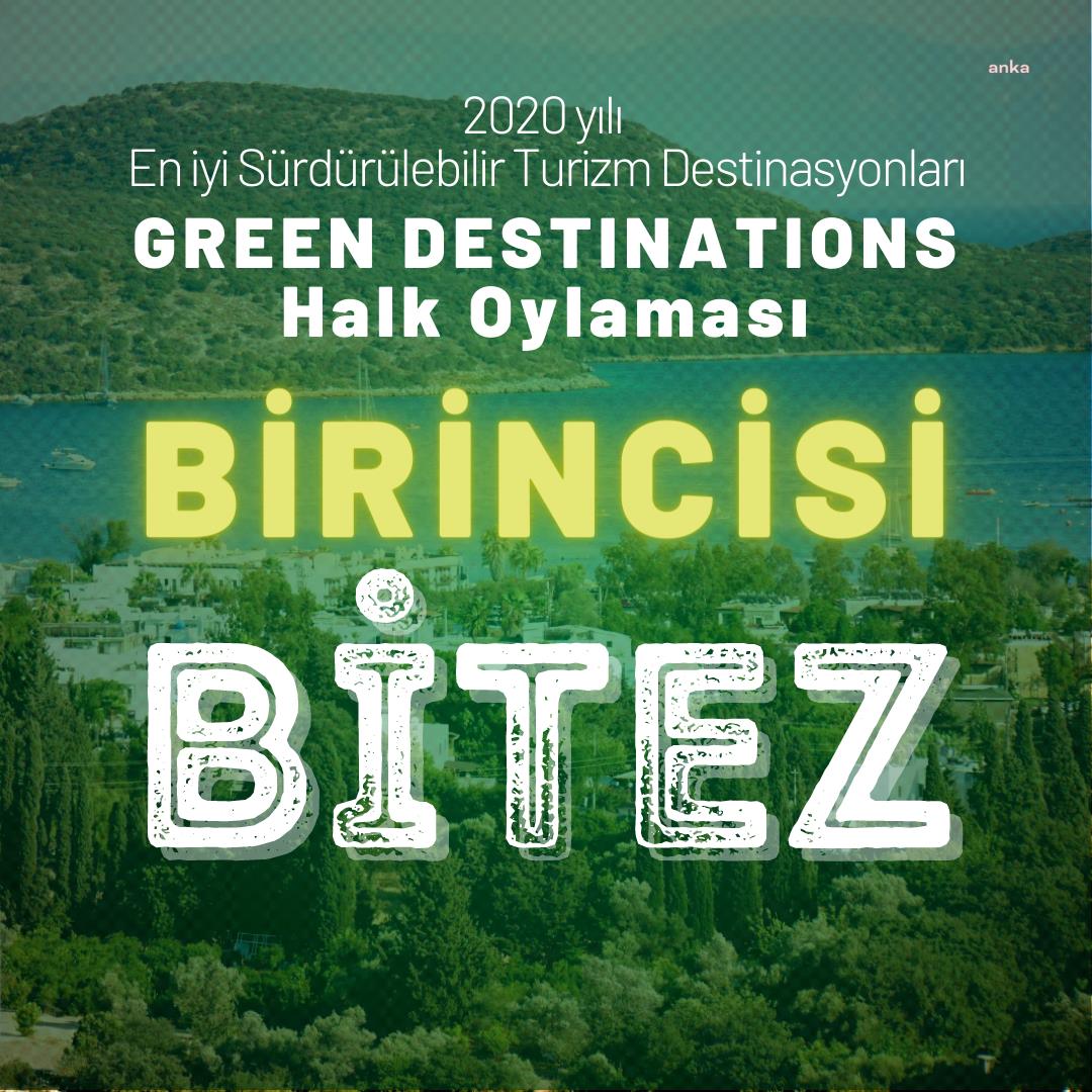 GREEN DESTINATIONS HALK OYLAMASINDA BİRİNCİLİK ÖDÜLÜ BİTEZ’İN OLDU