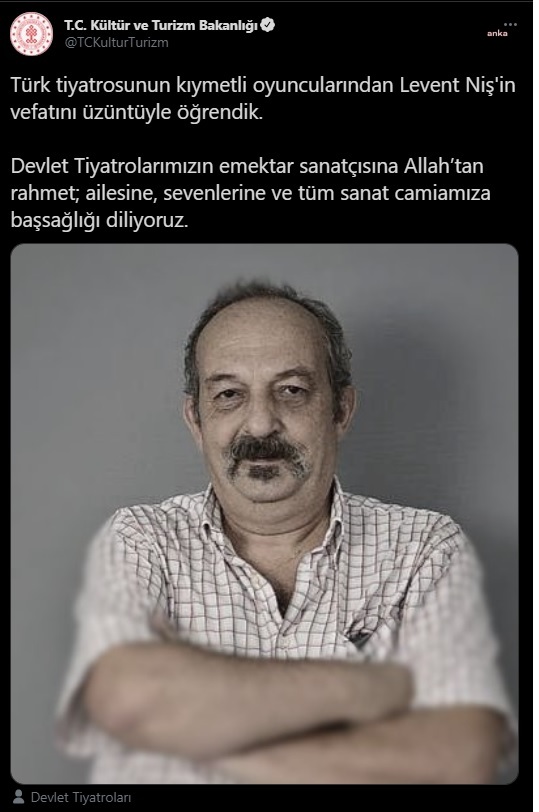 USTA OYUNCU LEVENT NİŞ HAYATINI KAYBETTİ