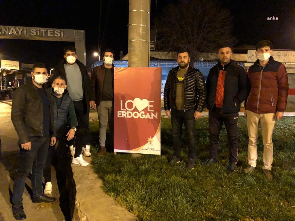 SELÇUK'TA 'LOVE ERDOĞAN' GERİLİMİ