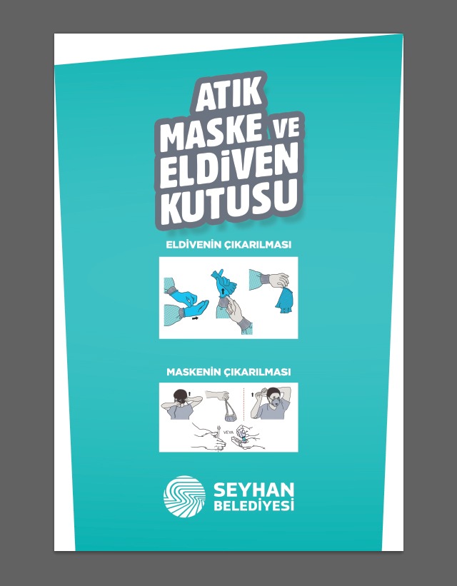 SEYHAN'DA MASKE VE ELDİVENLER İÇİN TIBBİ ATIK KUTUSU
