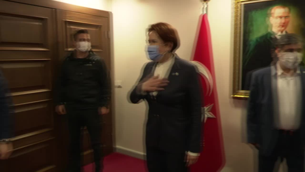 İYİ PARTİ LİDERİ AKŞENER İLE HÜDA PAR GENEL BAŞKANI İSHAK SAĞLAM GÖRÜŞTÜ