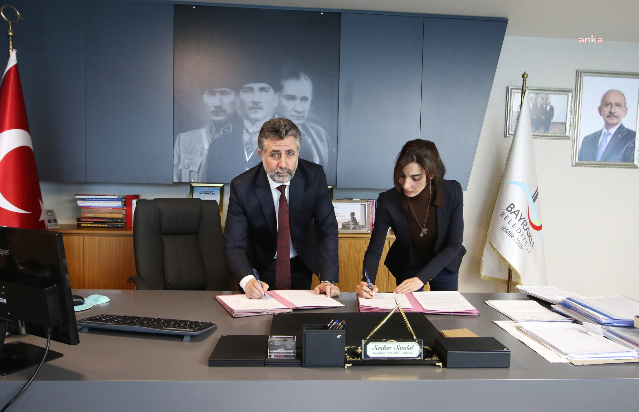 BAYRAKLI BELEDİYE BAŞKANI SANDAL'DAN DEPREMZEDE ÇOCUKLAR İÇİN ANLAMLI İŞ BİRLİĞİ