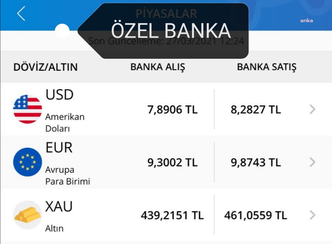 PİYASALAR KAPANINCA KAMU BANKALARI, DÖVİZİ ÖZEL BANKALARA GÖRE DAHA YÜKSEKTEN SATIYOR
